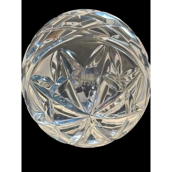Vintage Irish Tyrone Crystal Deep Cut Full Lead Crystal Egg Paperweight Ireland - Picture 6 of 7